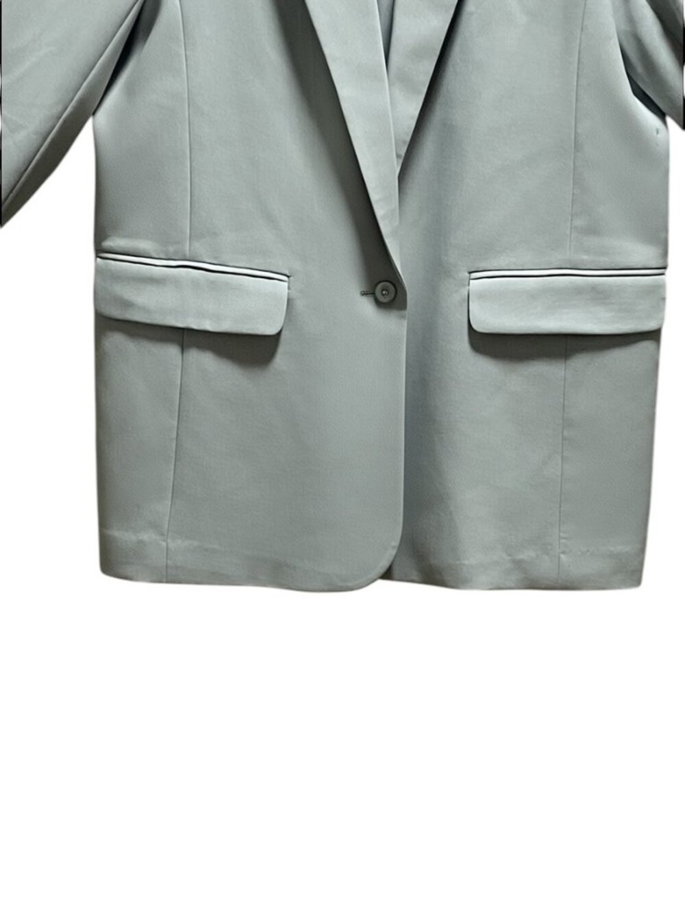 Abercrombie & Fitch Relaxed Suiting Blazer Mint Green Size M NWT Minimalist Cute - Picture 7 of 13